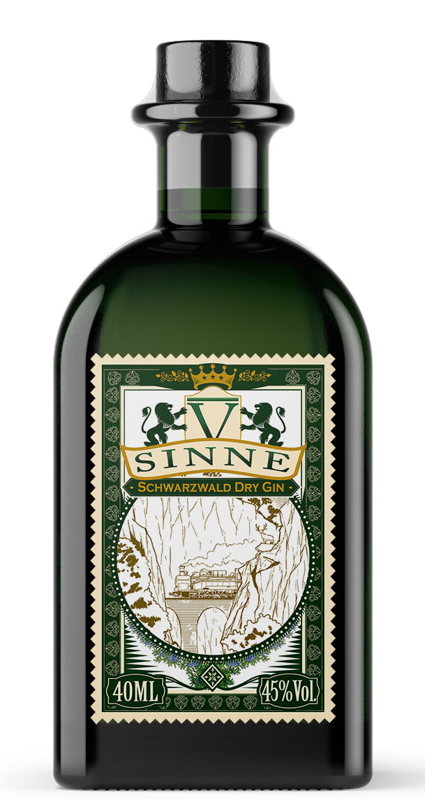 V-Sinne Schwarzwald Dry Gin Miniatur 0,04 l